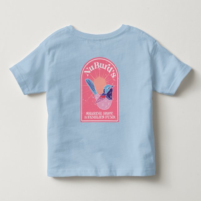Team NuBurd Toddler Tee - Blue (Back)