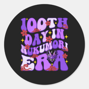 Team Nukumori Kindness Happy 100th Day Of School R Classic Round Sticker