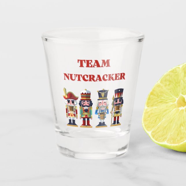 Team Nutcracker    Apron Shot Glass (Front)