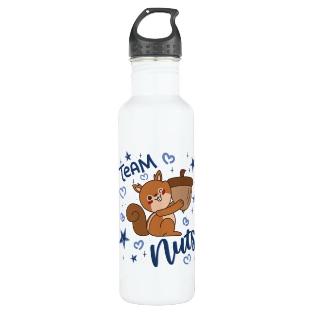 Team Nuts Gender Reveal Party Blue Boy 710 Ml Water Bottle (Front)
