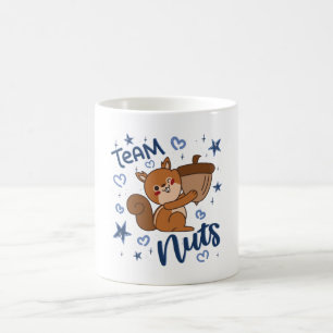 Team Nuts Gender Reveal Party Blue Boy Coffee Mug