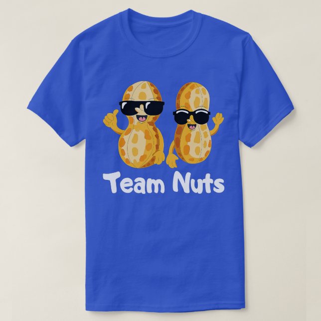 Team Nuts Gender Reveal Party Team Boy Hopefuls T-Shirt (Design Front)
