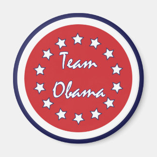 Team Obama Red Circle Magnets