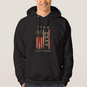 Team ODAY Lifetime Member American Flag Hoodie