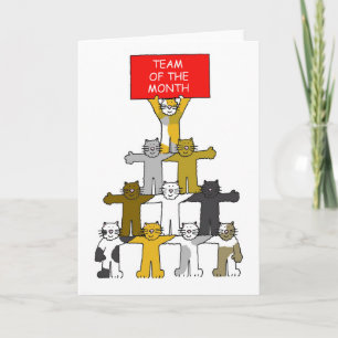Team of the Month Cats Card