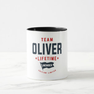 Team Oliver Lifetime Member Funny Name Oliver Mug