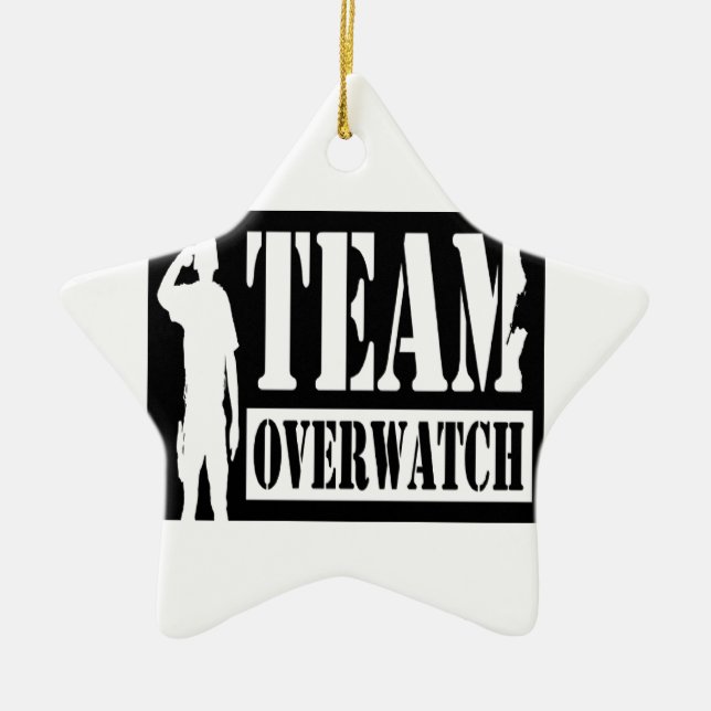 Team Overwatch Ceramic Tree Decoration (Front)