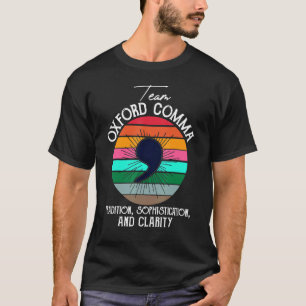 Team Oxford Comma Preservation Society T-Shirt
