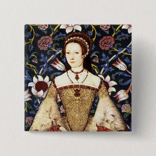 Team Parr - Portrait of Queen Katherine Parr 15 Cm Square Badge
