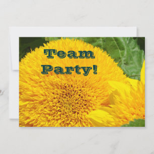 Team Party! Invitations Sunflowers Sports School