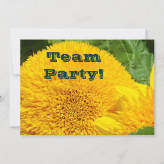 Team Party! Invitations Sunflowers Sports School