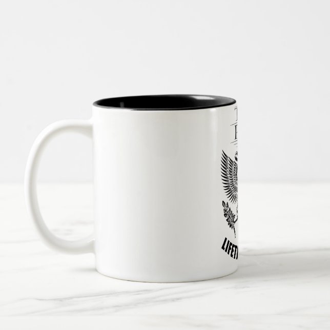 Team Patel Lifetime member Two-Tone Coffee Mug (Left)