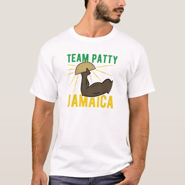 Team Patty Jamaica Funny Jamaican Patty Lover T-Shirt (Front)