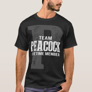 Team PEACOCK Lifetime Member T-Shirt