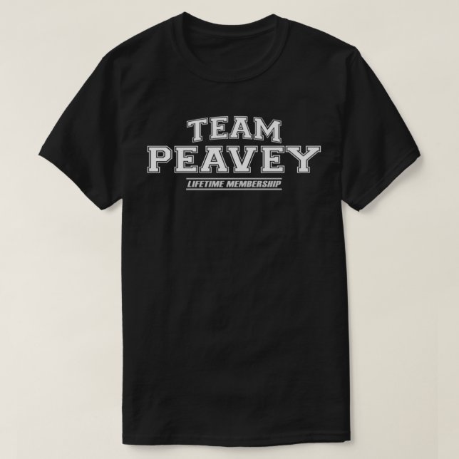 Team Peavey  Proud Family Surname, Last Name Premi T-Shirt (Design Front)
