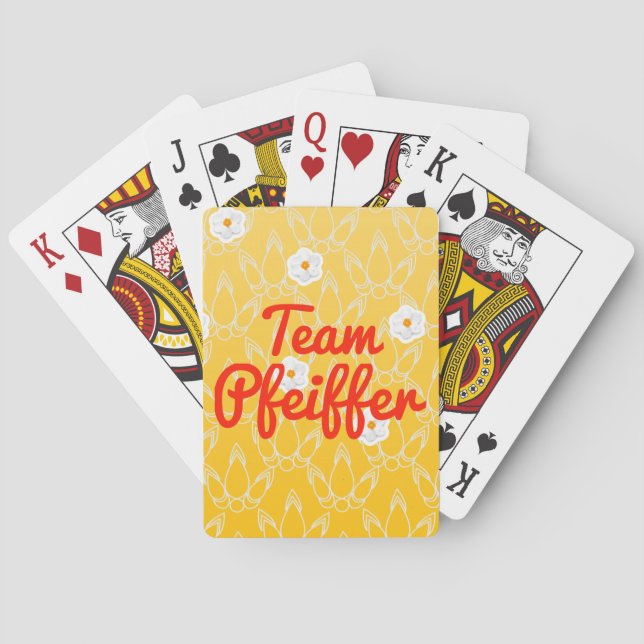 Team Pfeiffer Playing Cards (Back)