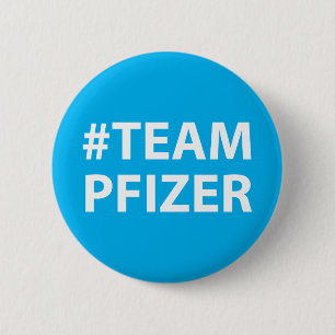 Team Pfizer Covid Badge Pin Button Vaccine