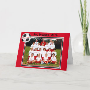 Team Photo Soccer Cards Special Order for Monica