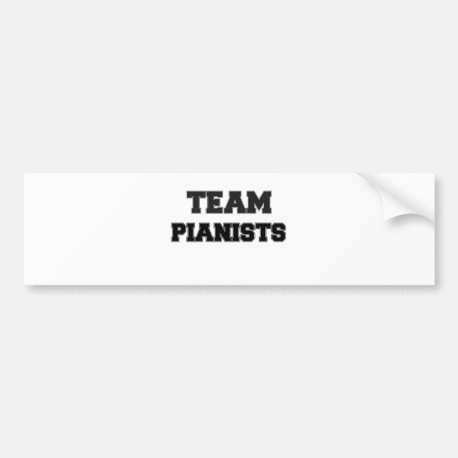 Team Pianists Bumper Sticker (Front)