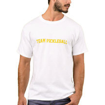 Team Pickleball Yellow Text Sports Fun Trending