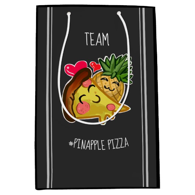 Team Pinapple Pizza  Medium Gift Bag (Front)