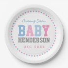 Team Pink or Team Blue Personalised Party Plates