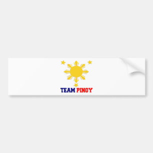Team Pinoy 3 stars and a Sun Bumper Sticker