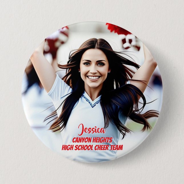 Team Player Custom Photo Button (Front)