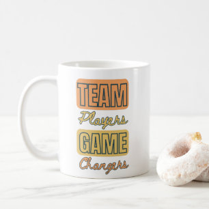 Team Player Motivational Quote Corporate Gift Coffee Mug