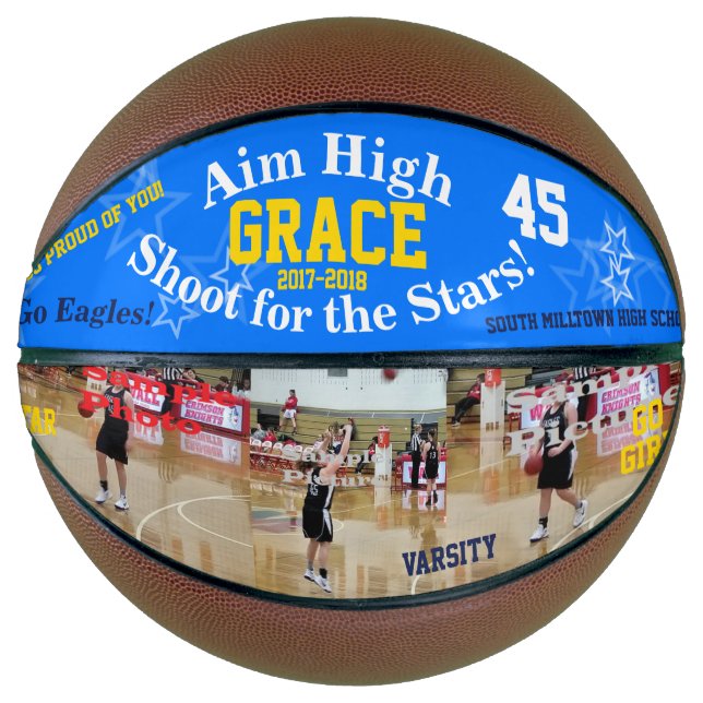 Team Player UPLOAD Three Basketball Photos (Front)