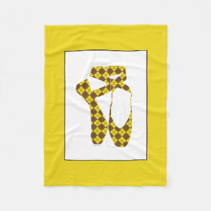 Team Pointe Ballet Argyle Fleece Blanket