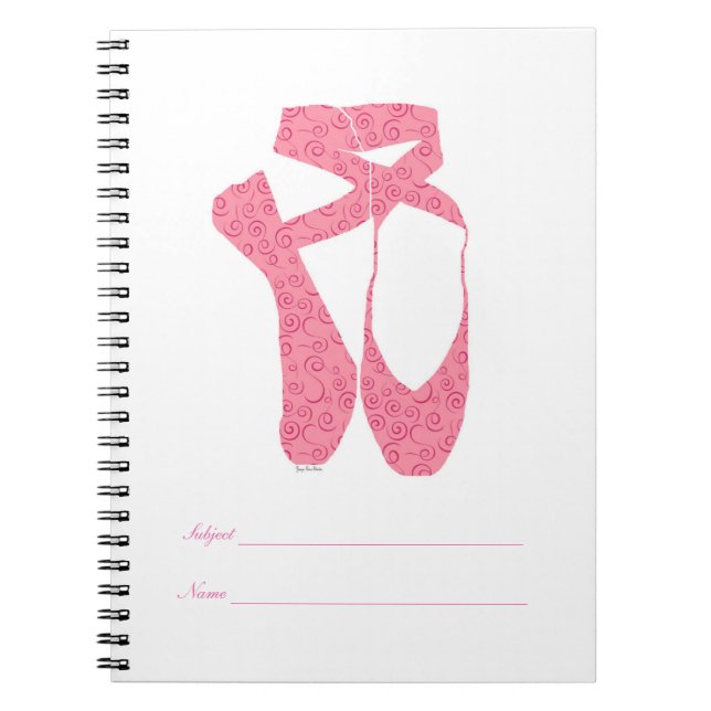 Team Pointe Ballet Candy Curls Notebook (Front)