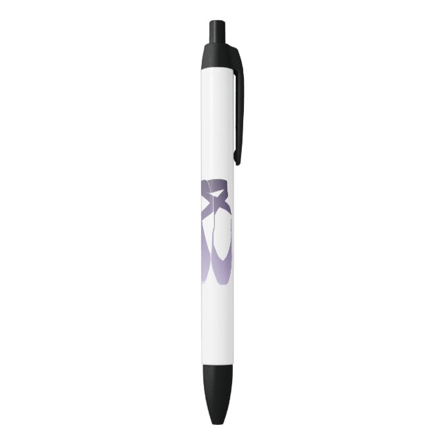 Team Pointe Ballet Lavender Black Ink Pen (Bottom (Vertical))