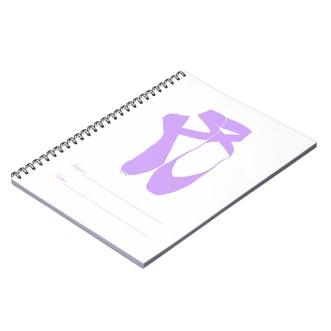 Team Pointe Ballet Lilac Notebook (Left Side)