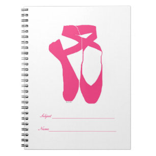 Team Pointe Ballet Neon Pink Notebook