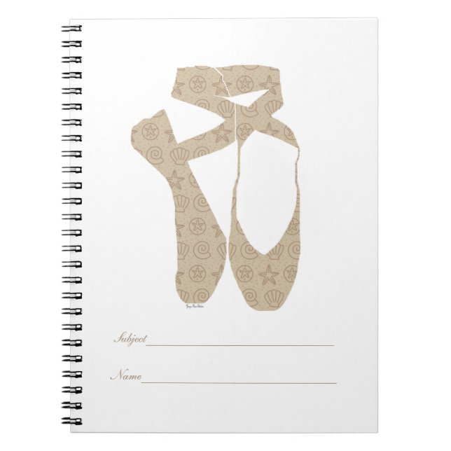 Team Pointe Ballet Sand Notebook (Front)