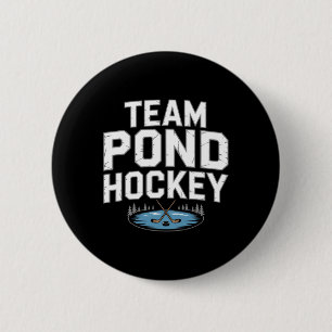 Team Pond Hockey 6 Cm Round Badge