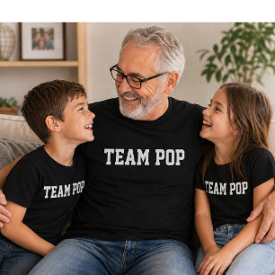 Team Pop Varsity Funny Fathers Day Gift T-Shirt