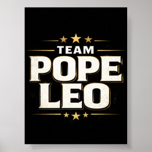 Team Pope Leo Printable  Digital Download Poster