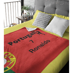 Team Portugal Flag Edition, custom Fleece Blanket