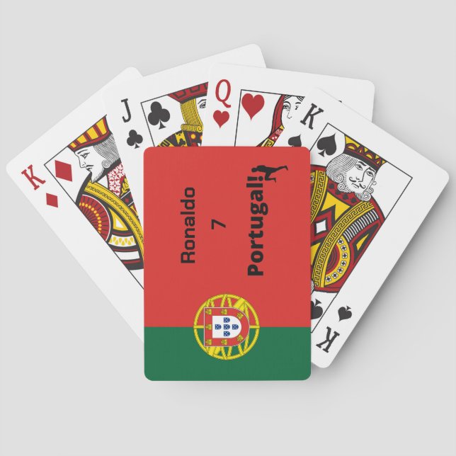 Team Portugal Flag Edition, custom Playing Cards (Back)