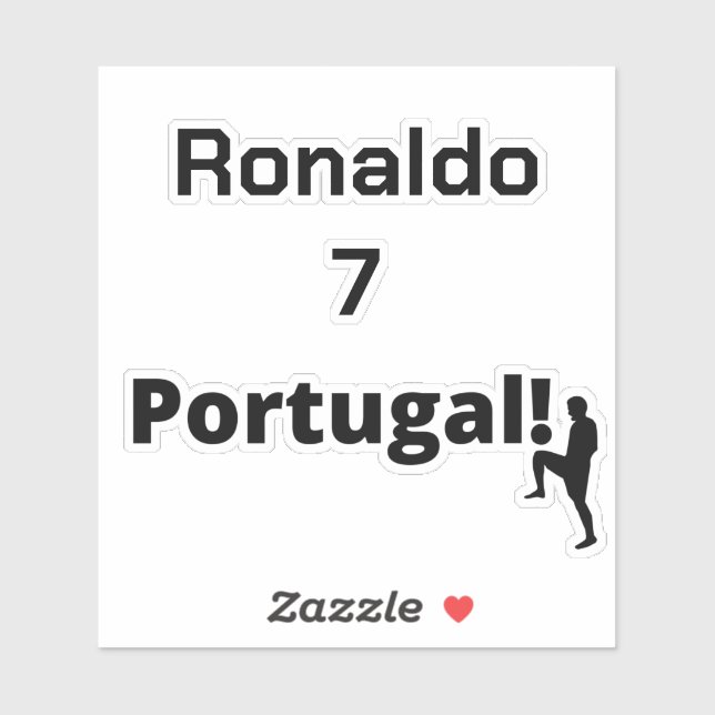 Team Portugal Soccer, your name and number (Sheet)