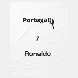 Team Portugal Soccer, your name and number Fleece Blanket