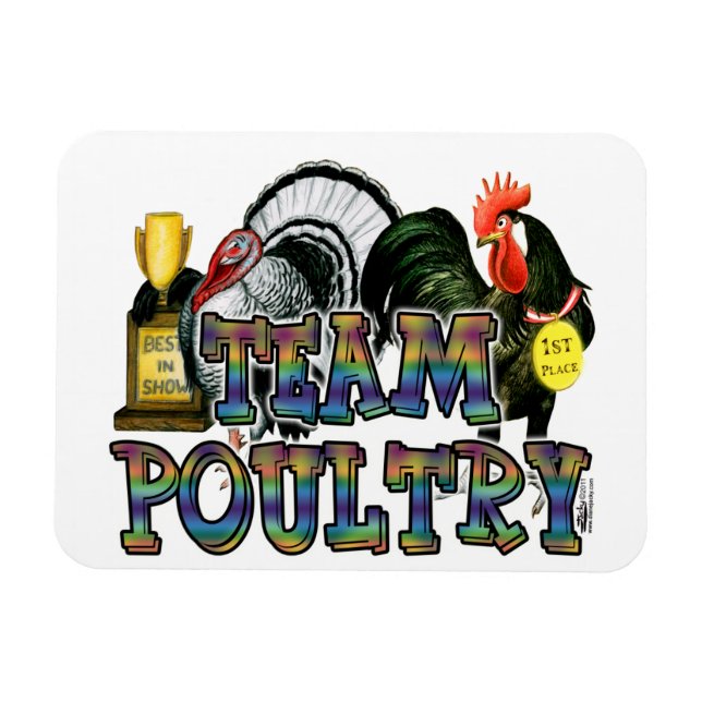 Team Poultry Magnet (Horizontal)