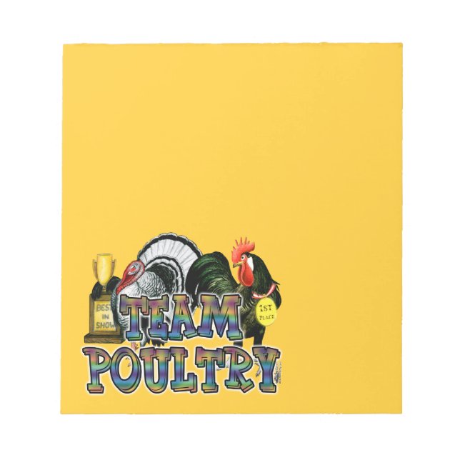 Team Poultry Notepad (Front)