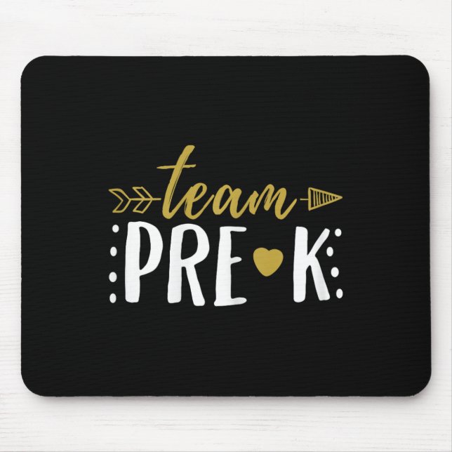 Team Pre-k Preschool Teacher Student Arrow  Mouse Mat (Front)