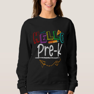 Team Pre K Preschool Teacher Student Back To Scho Sweatshirt