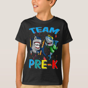 Team Pre-K Shark Back To School T-Shirt