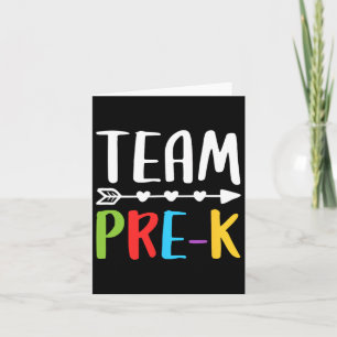 Team Pre-k Teacher Byck To School Card
