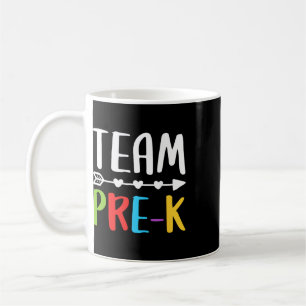 Team Pre-k Teacher Byck To School Coffee Mug